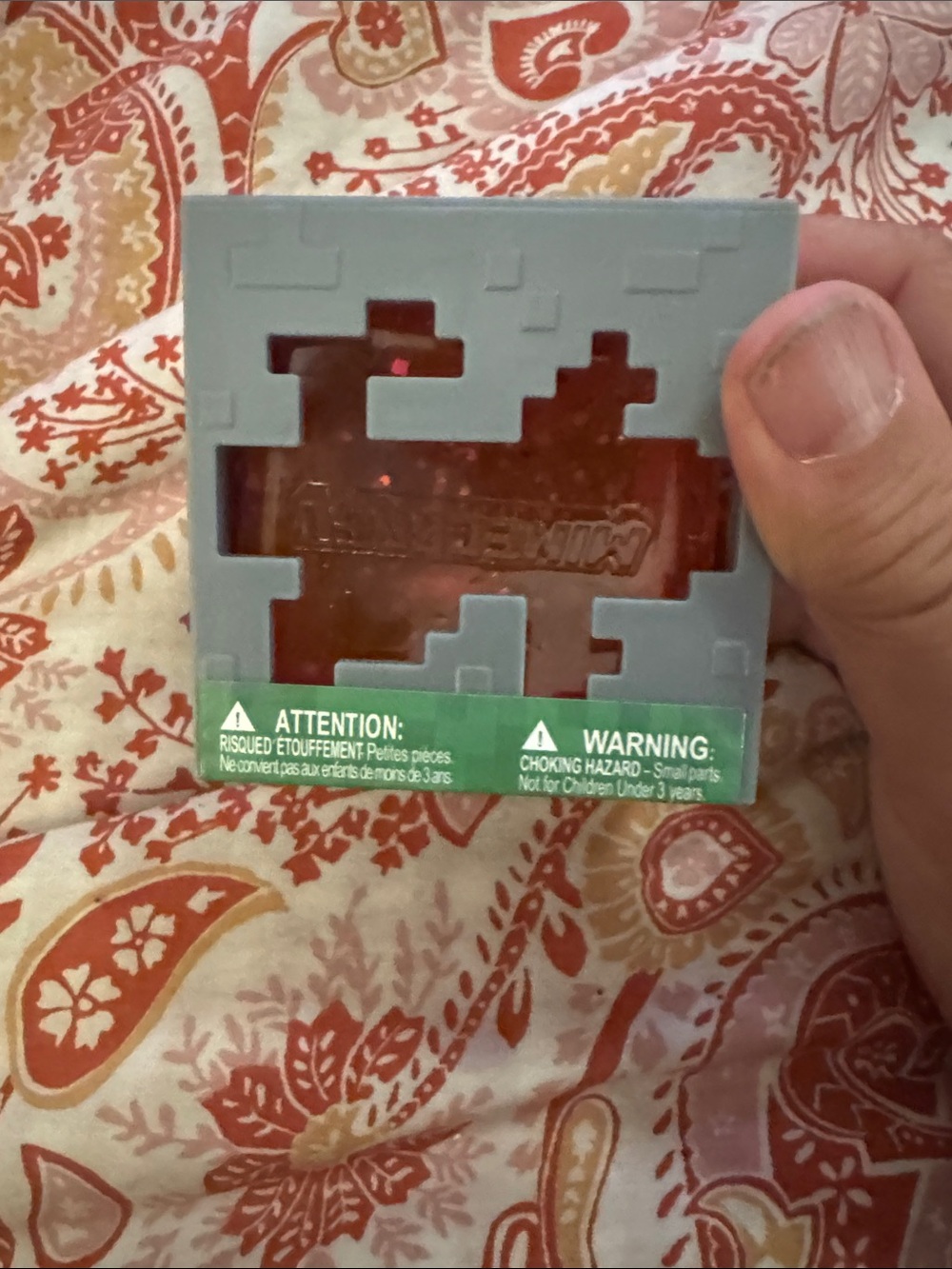 Minecraft squishy cube red